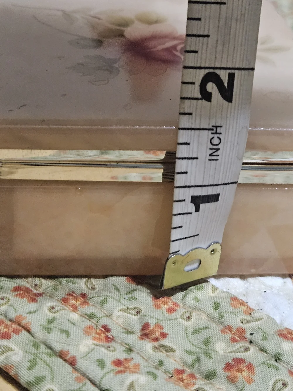 Vintage, Hand-carved Italian Alabaster Trinket Box featuring a Painted Pink Rose